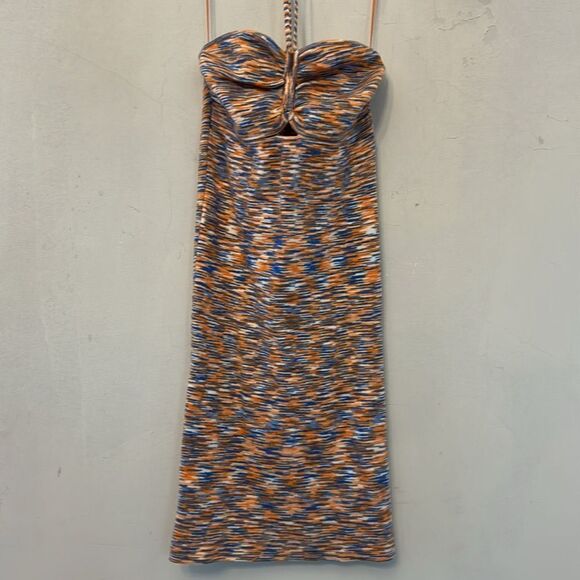 American Eagle Outfitters multicolored strapless dress Size S New - Picture 2 of 8